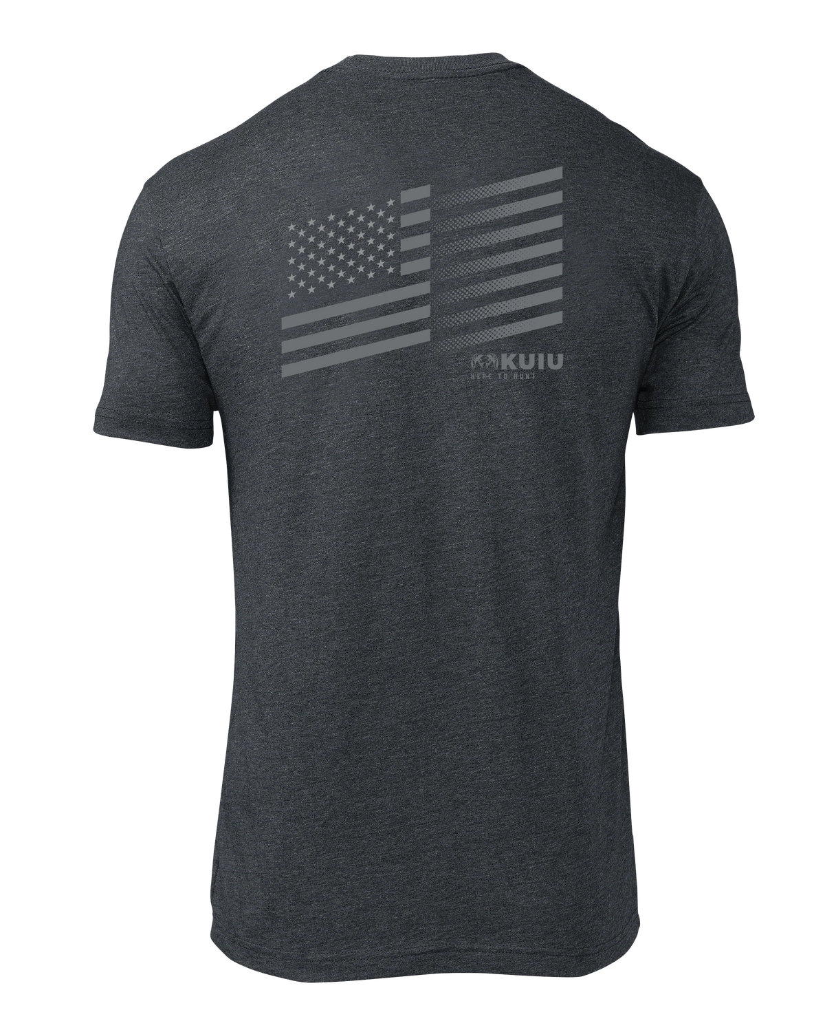 KUIU Solid Flag Fade T-Shirt | Charcoal
