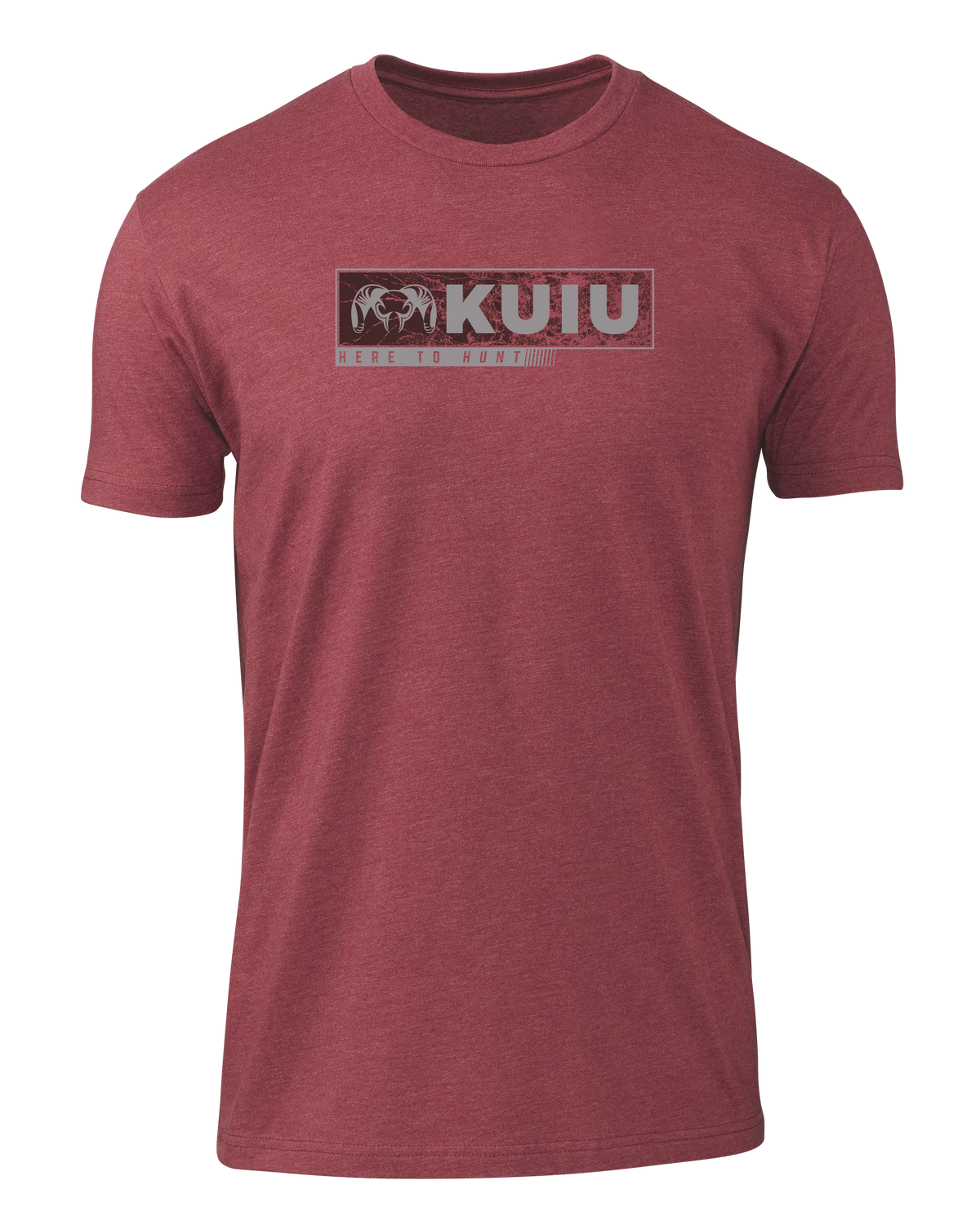 KUIU Here to Hunt Gritstone T-Shirt | Cardinal