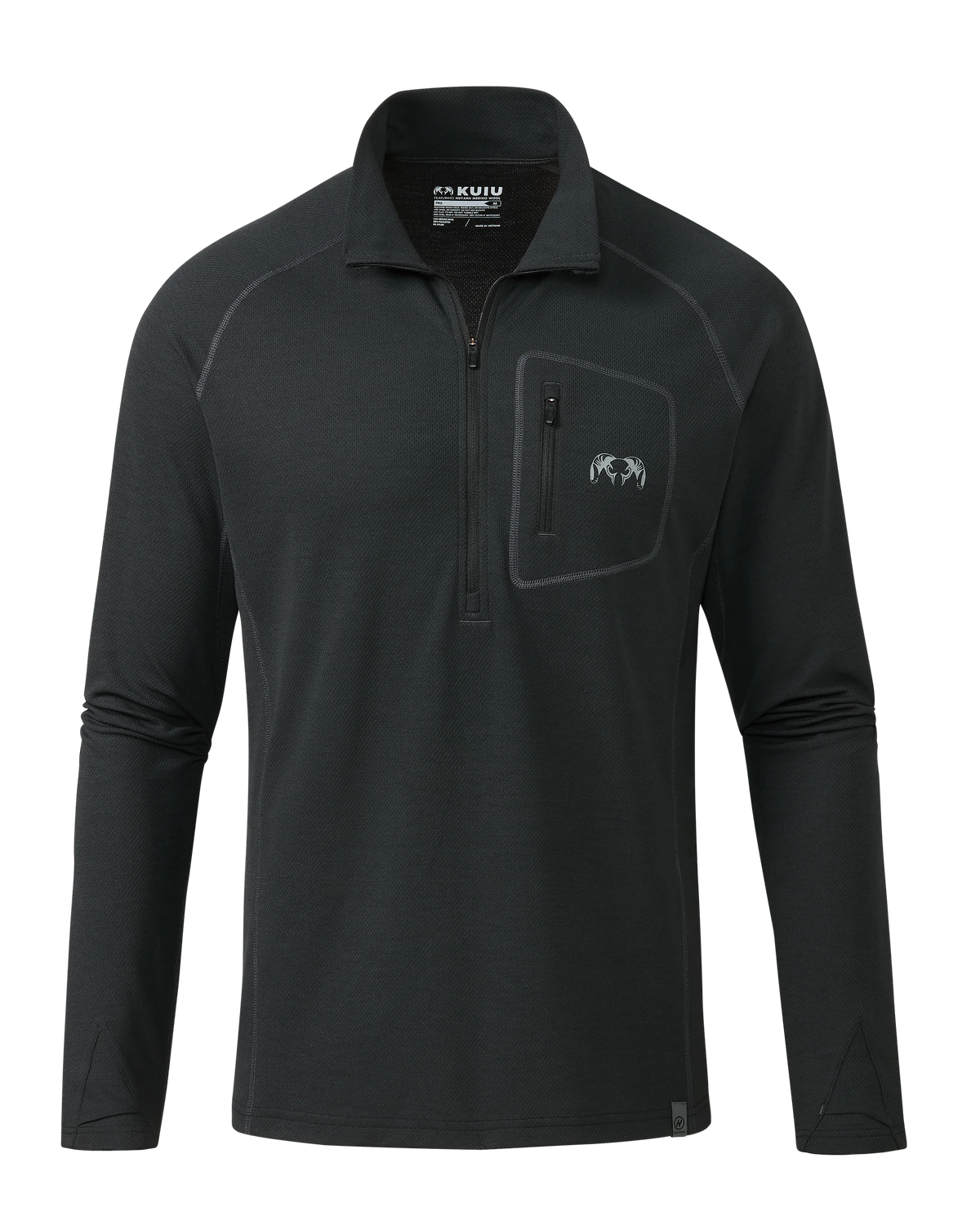 PRO Merino 200 Zip-T | Black