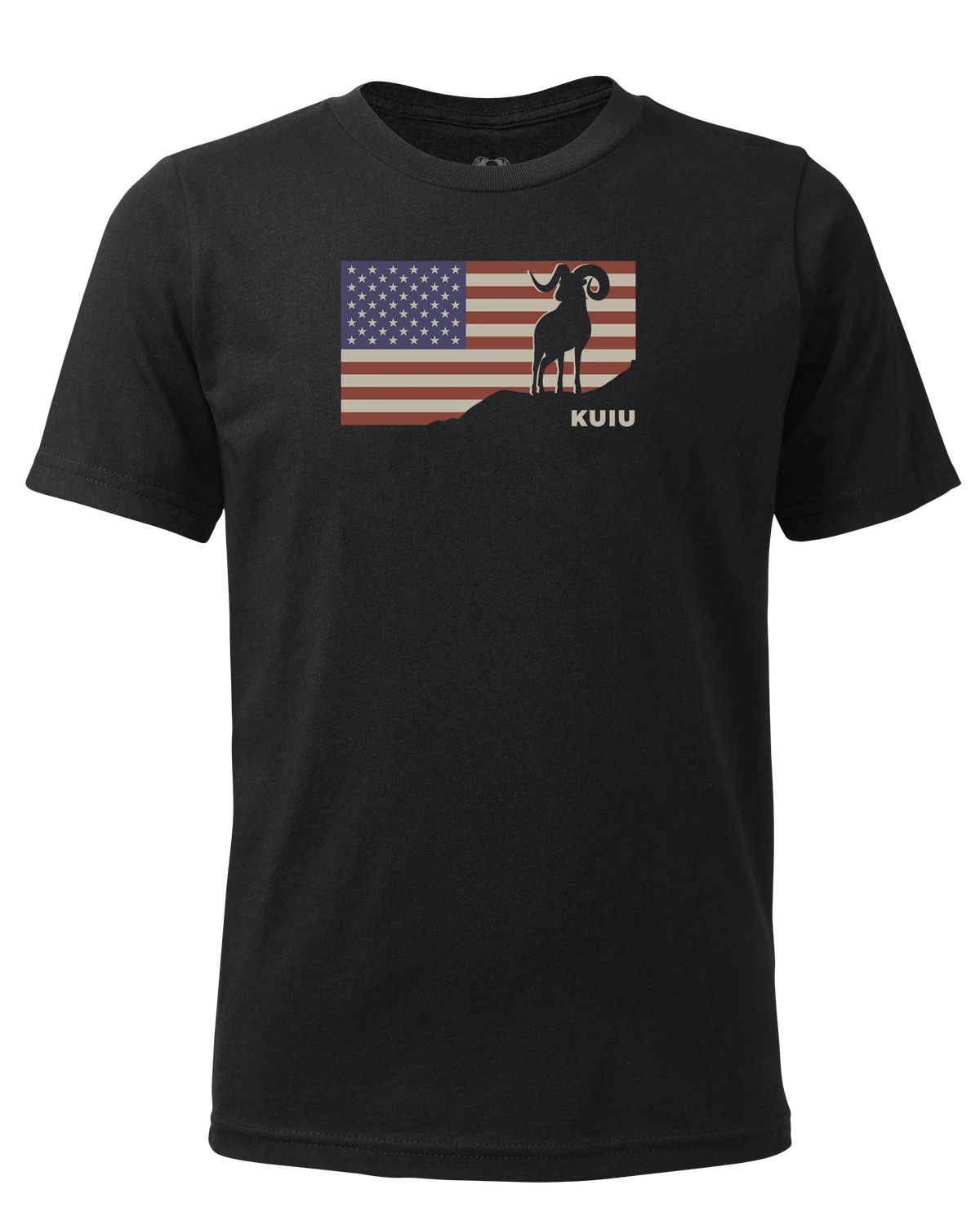 Youth Ram Flag T-Shirt | Black