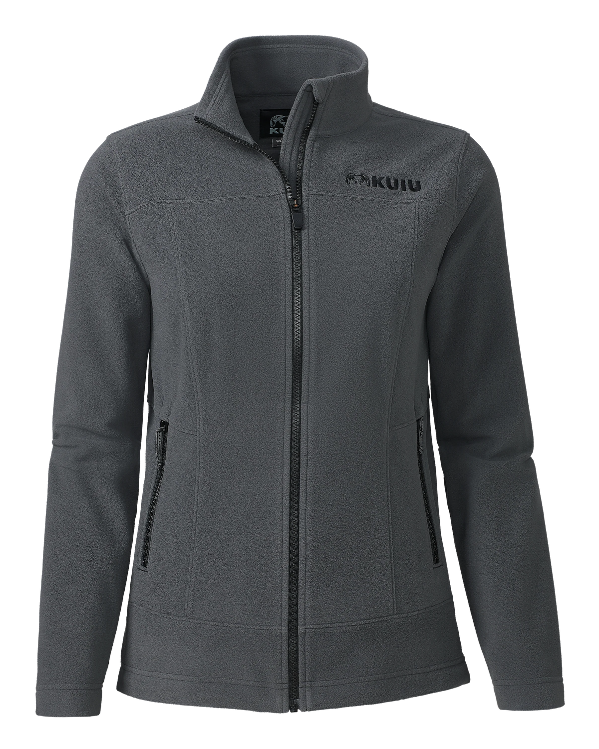 Women's Border Fleece Full Zip | Gunmetal