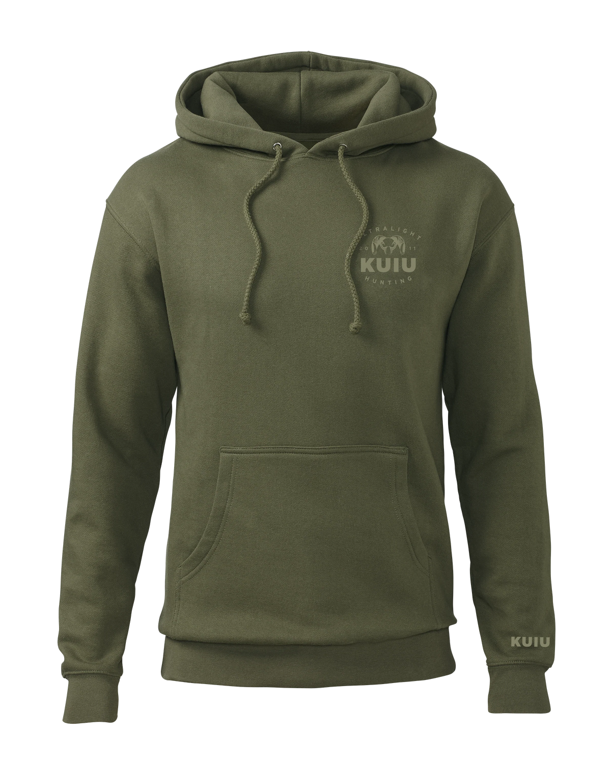 KUIU Ultralight Chest Logo Hoodie | Army